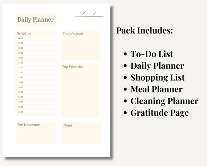 Minimal Printable Planner