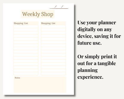 Minimal Printable Planner