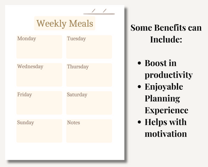 Minimal Printable Planner