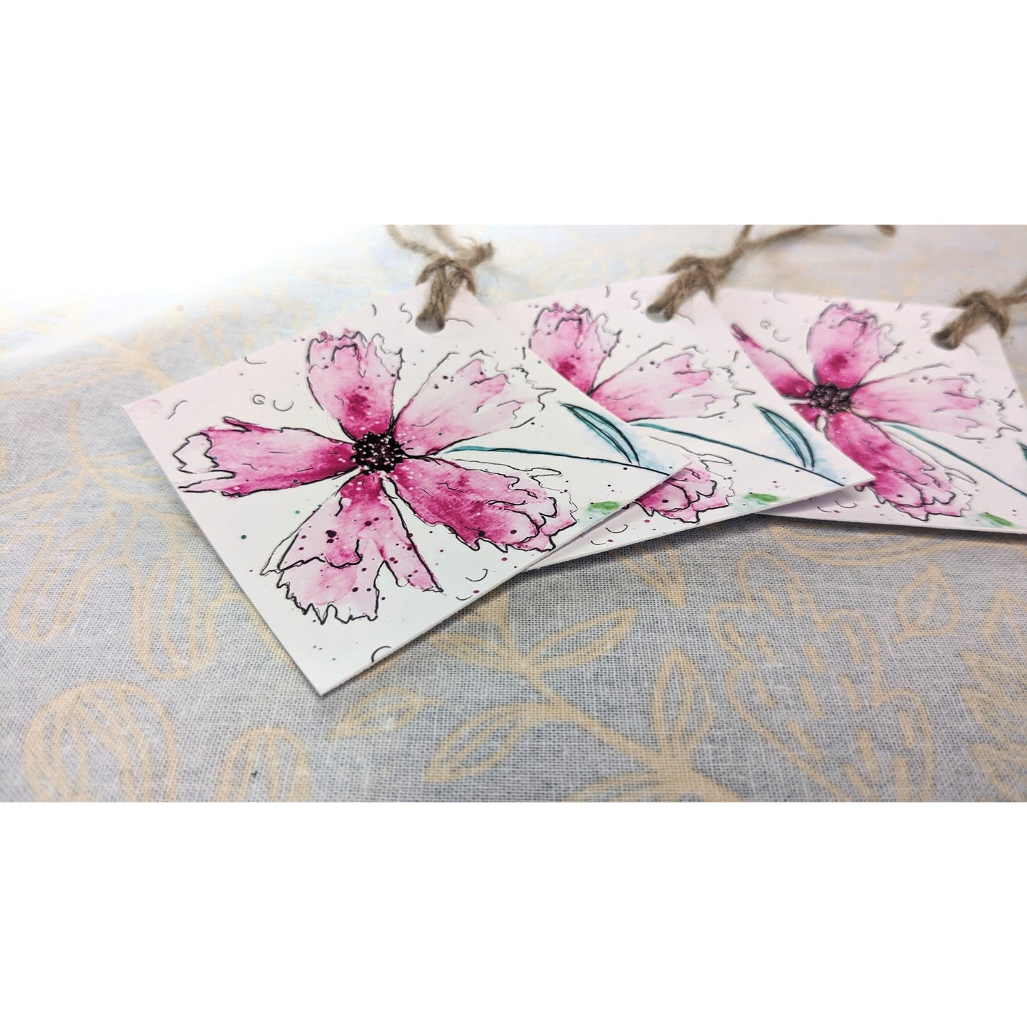 Pink Petal Gift Tags