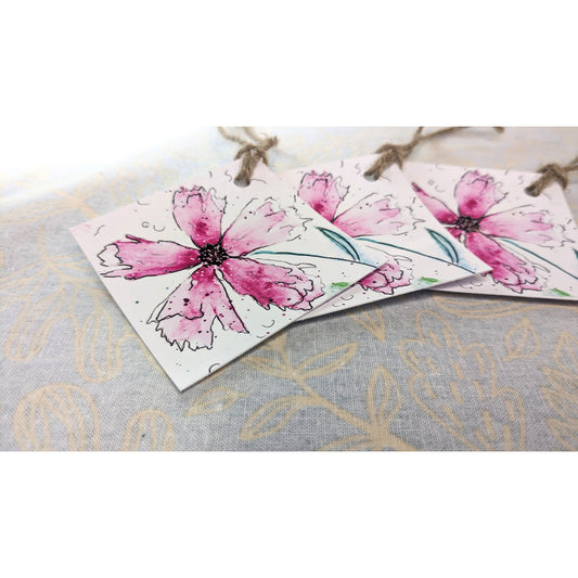 Pink Petal Gift Tags