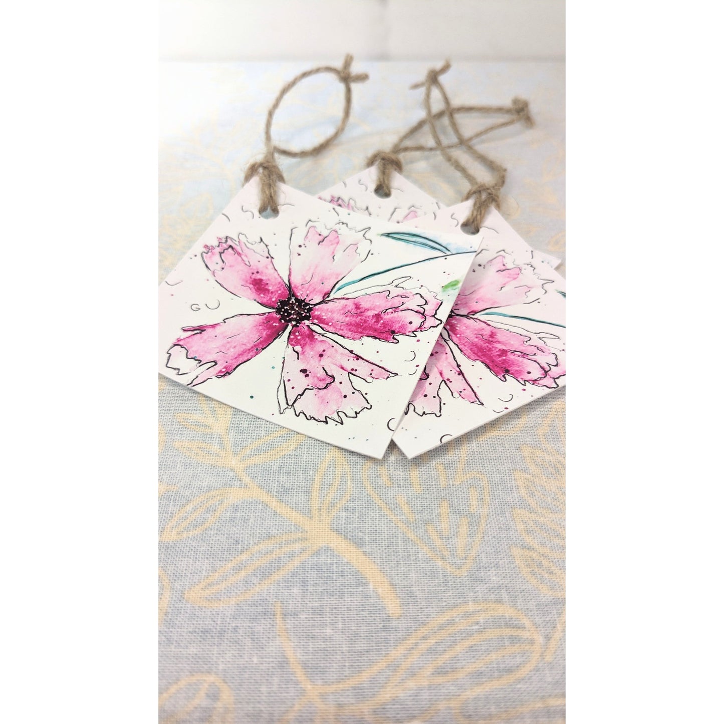 Pink Petal Gift Tags