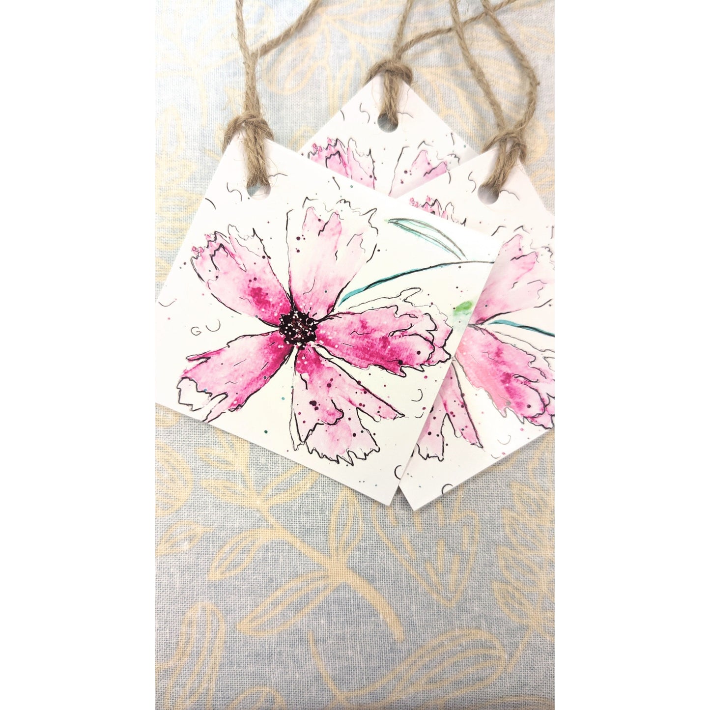 Pink Petal Gift Tags