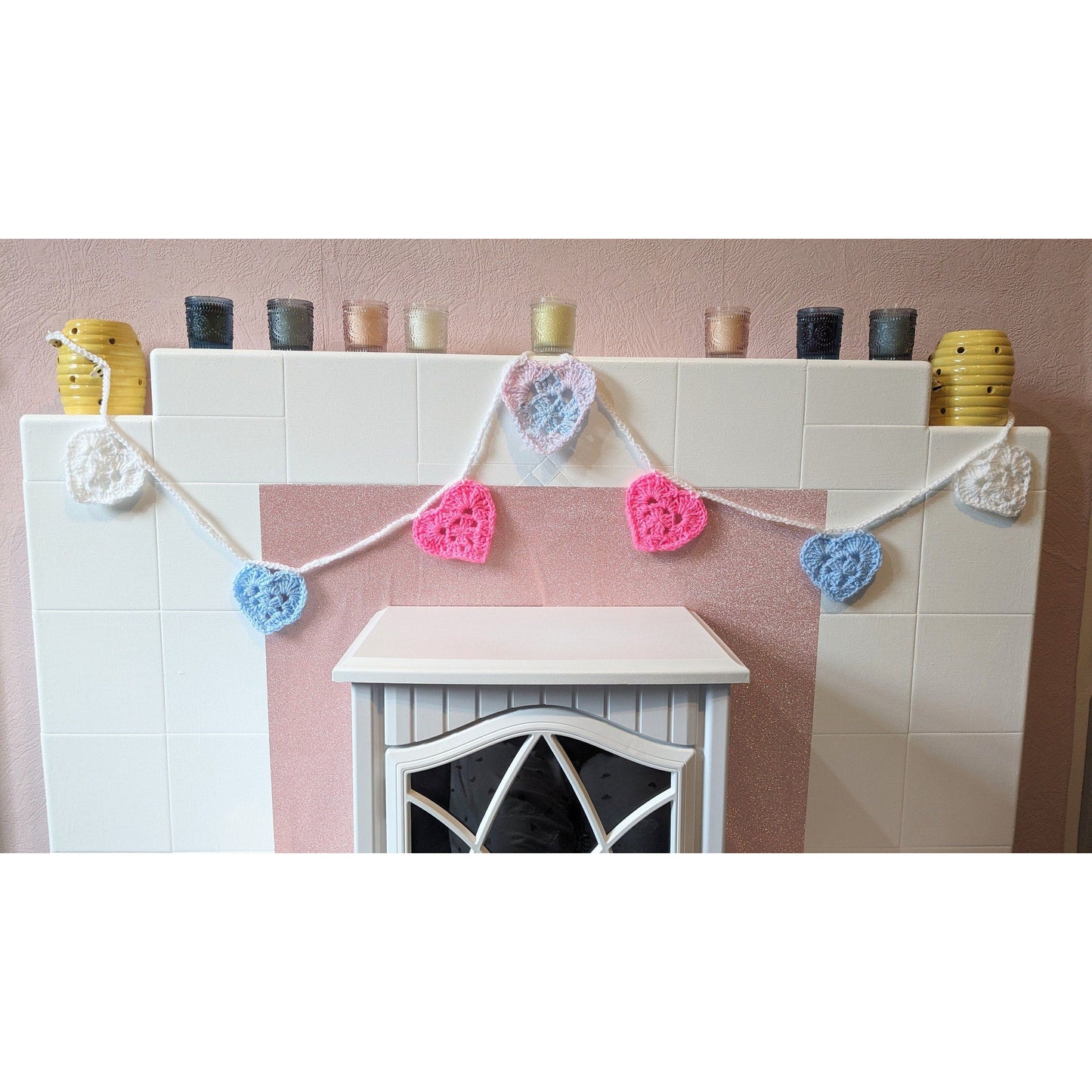 Handmade Heart Wall Art Garland