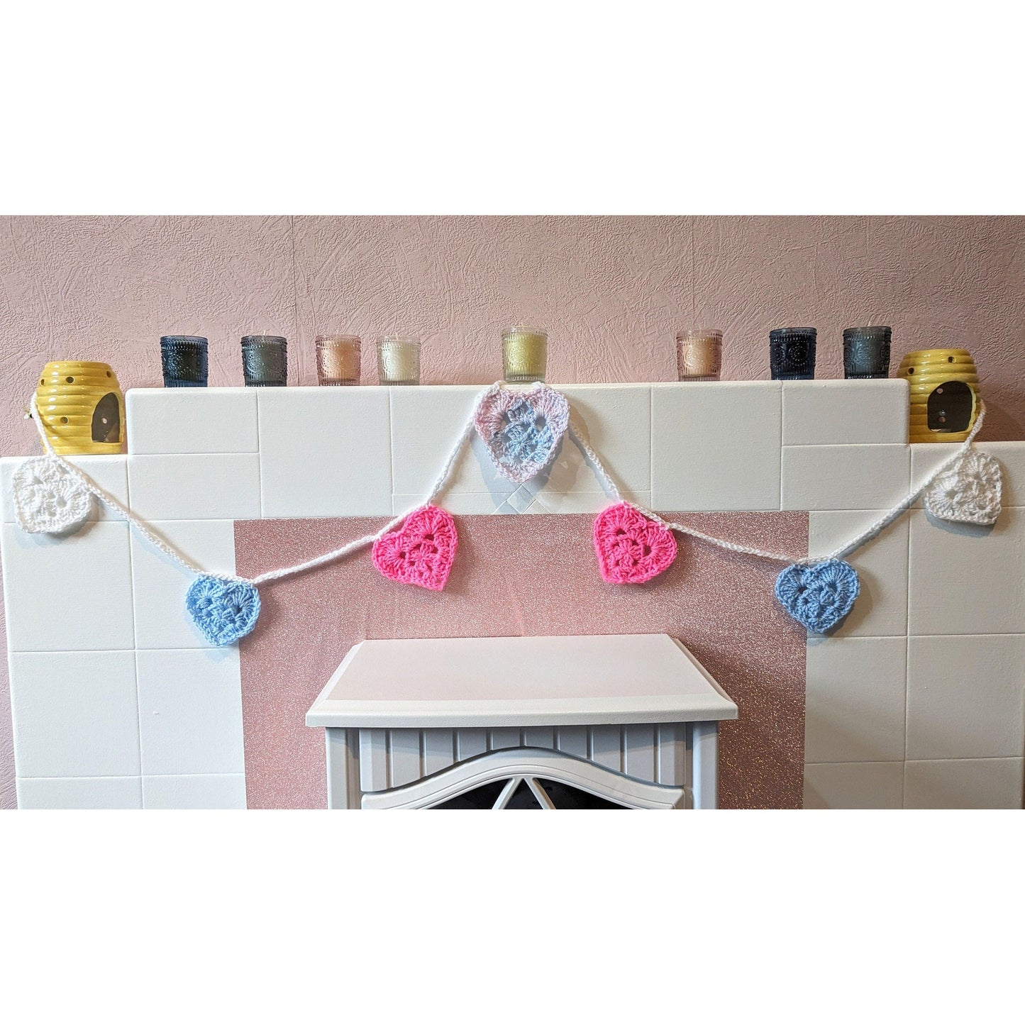 Handmade Heart Wall Art Garland